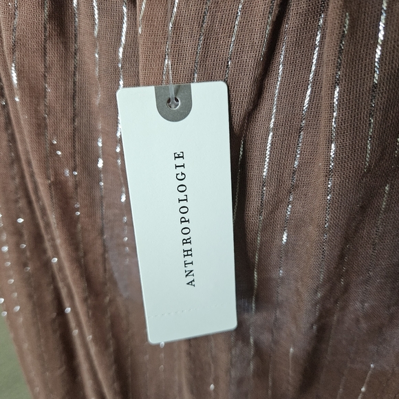 Anthropologie NWT sheer summer dress/ swimsuit cover up. Low scoop back Size L - Picture 9 of 10